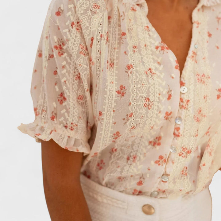 Barbora - Blouse Fleurie