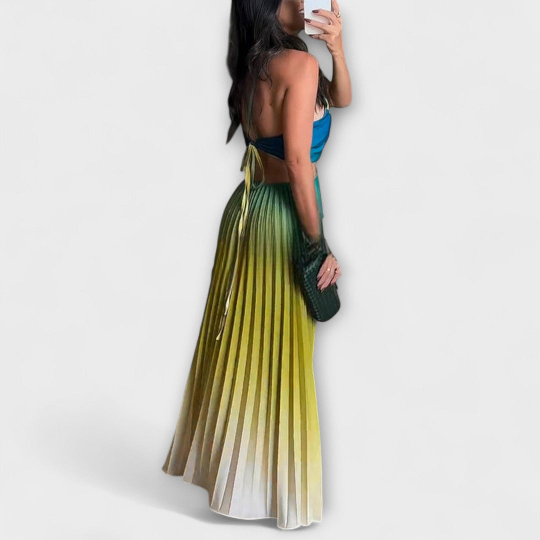 Haven - Robe Maxi Sans Manches Stylée avec Tie-Dye