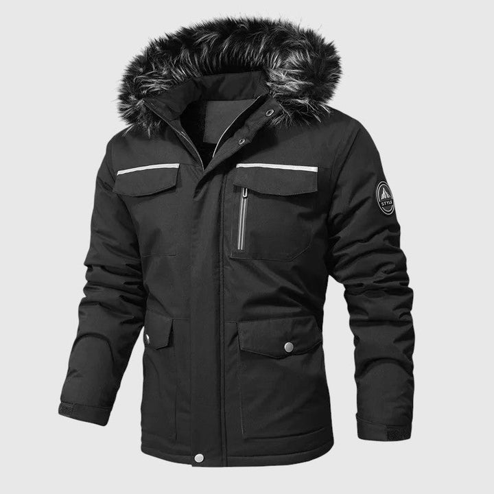 Marek – Veste matelassée avec capuche et détails fonctionnels
