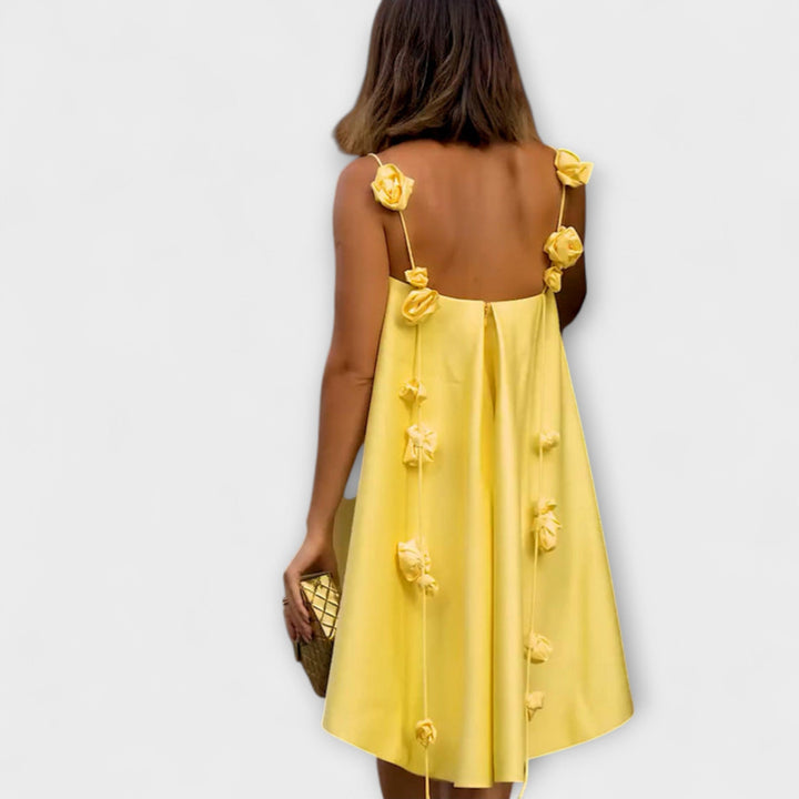 Jordan - Robe mini sans manches à imprimé floral stylé