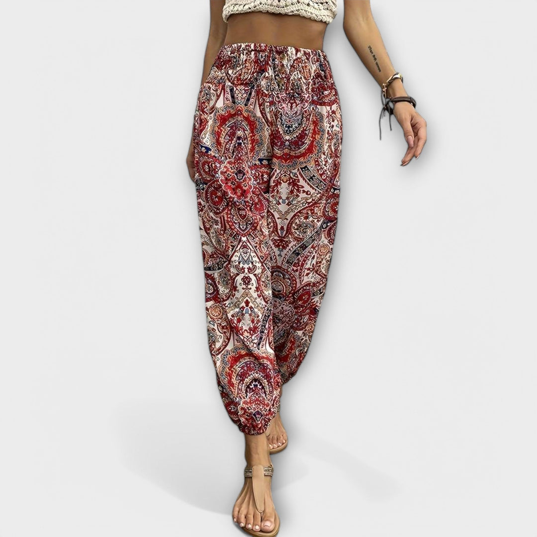 Scarlett - Pantalon avec motif ethnique
