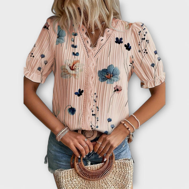 Emily - Blouse à col en V