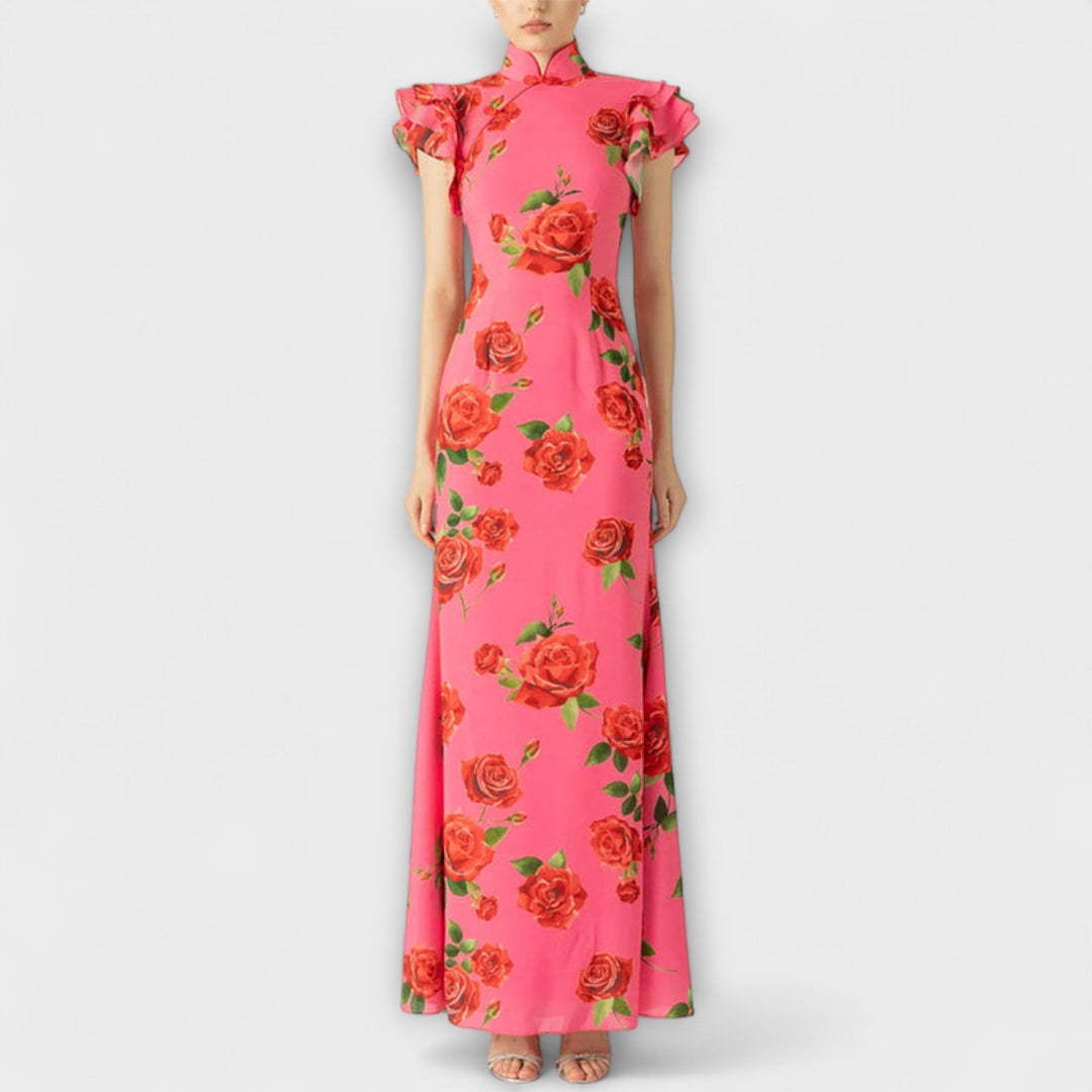 Luna - Robe maxi à imprimé floral