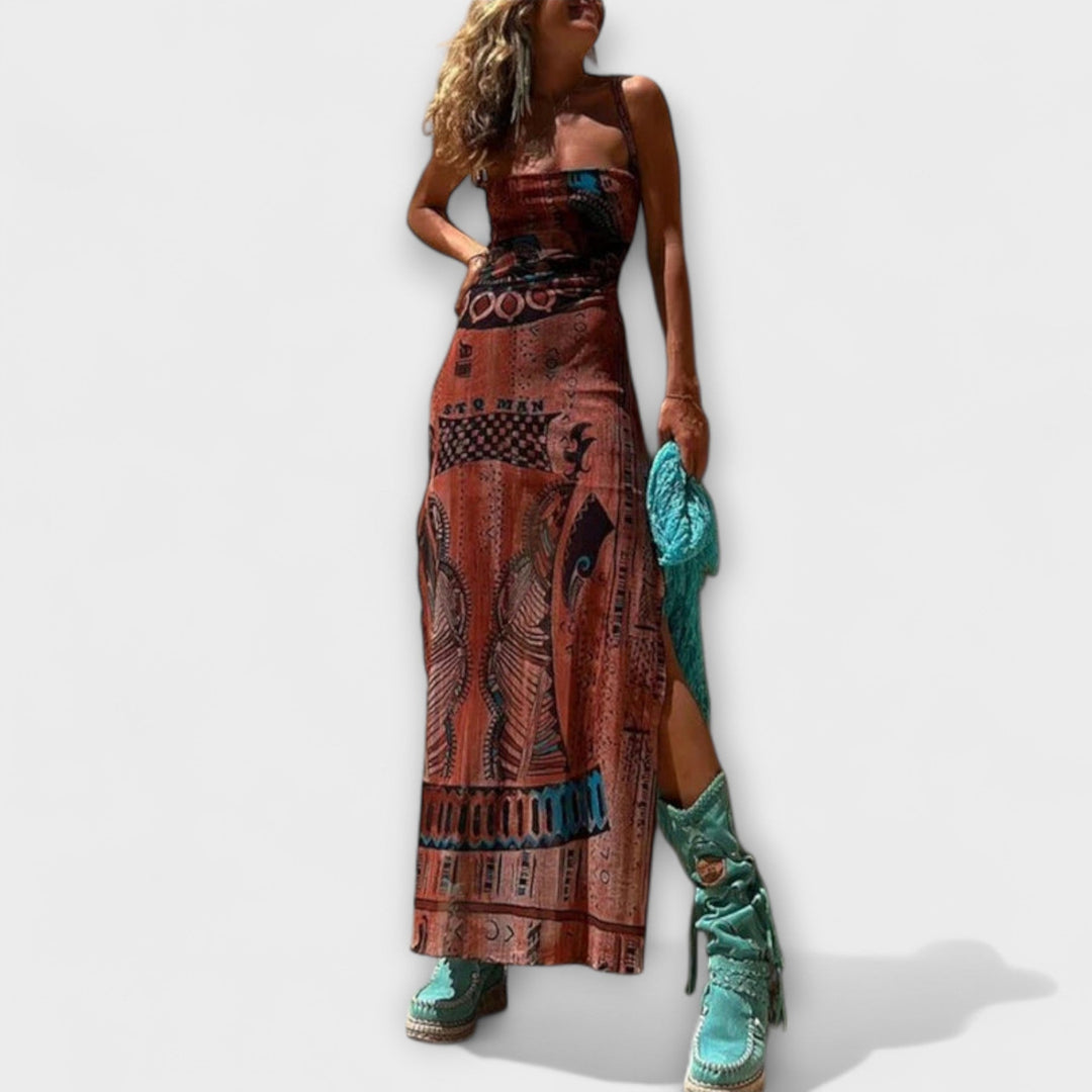 Frais - Robe Midi Unique avec Col