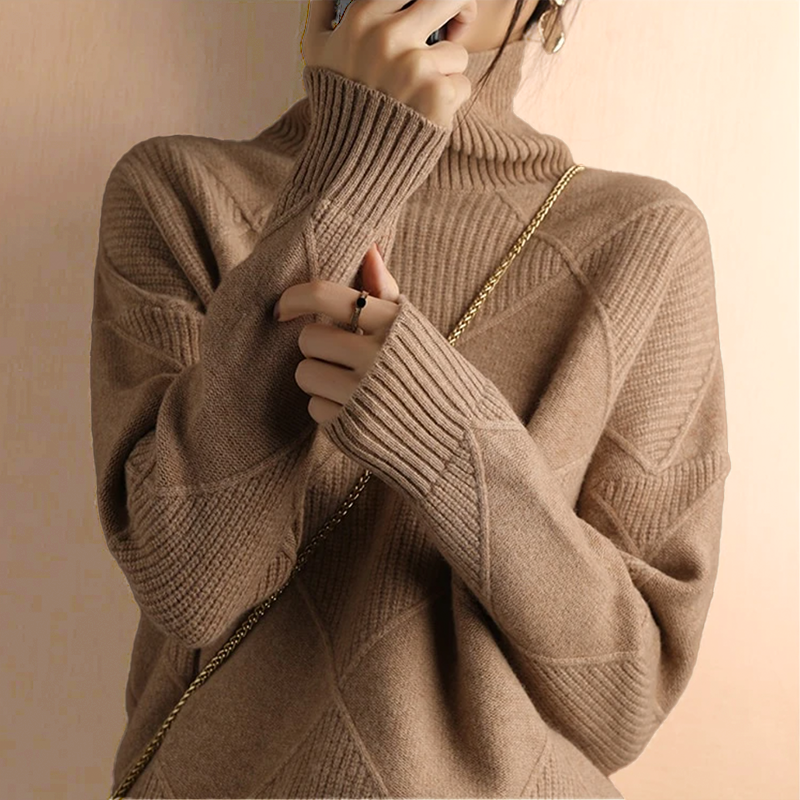Marcelle | Pull col roulé épais