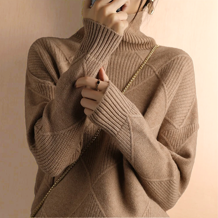 Marcelle | Pull col roulé épais