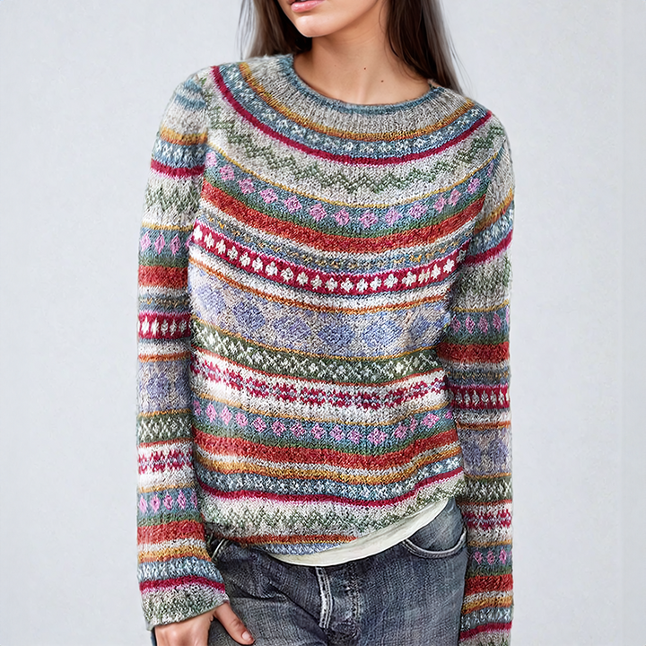 Anna | Pull classique Fair Isle
