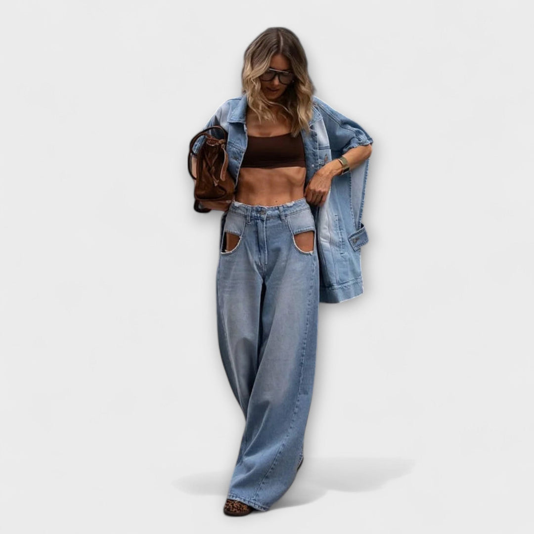 Blair - Ensemble en denim sans manches