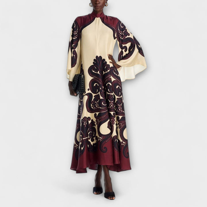 Lucy - Robe maxi époustouflante avec imprimé grenadille pour un look élégant sans effort