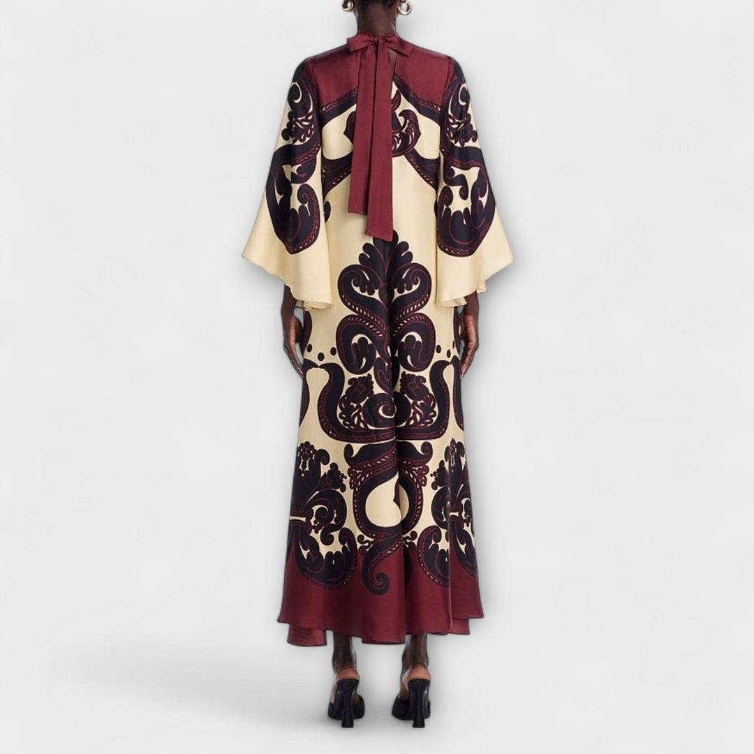 Lucy - Robe maxi époustouflante avec imprimé grenadille pour un look élégant sans effort