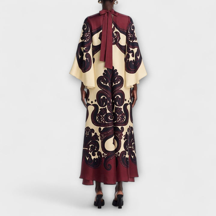 Lucy - Robe maxi époustouflante avec imprimé grenadille pour un look élégant sans effort