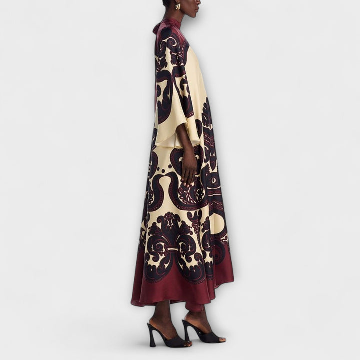 Lucy - Robe maxi époustouflante avec imprimé grenadille pour un look élégant sans effort