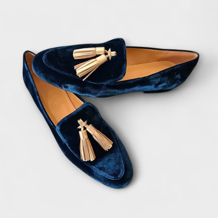 Quinnlyn – Mocassins vintage avec franges