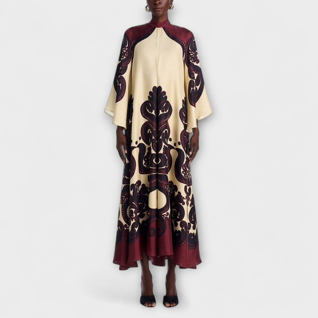 Lucy - Robe maxi époustouflante avec imprimé grenadille pour un look élégant sans effort