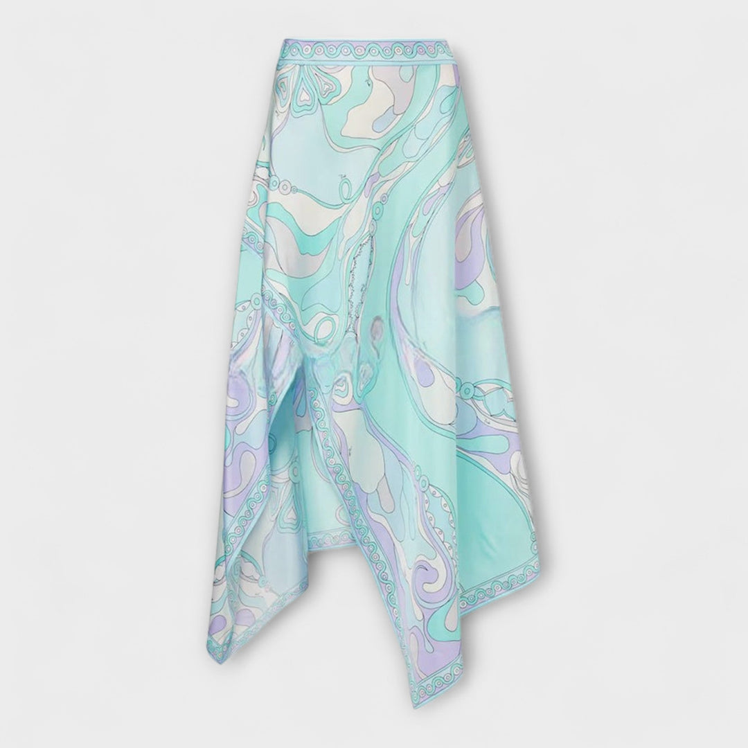 Everly - Top halter Sada et jupe midi asymétrique