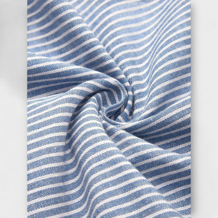 Luisa – Robe midi premium rayée