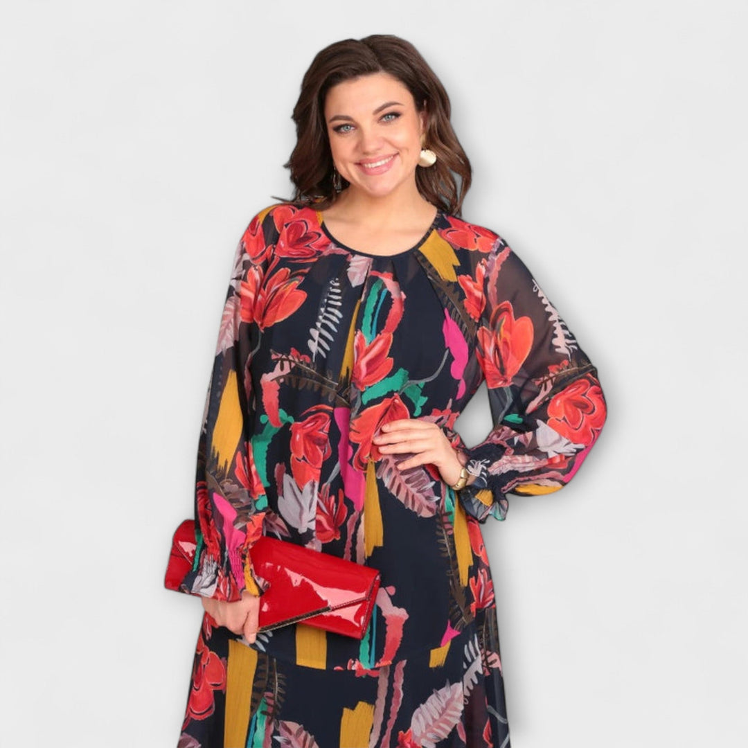 Caroline - Robe élégante pour les rondes pour un maximum de confort