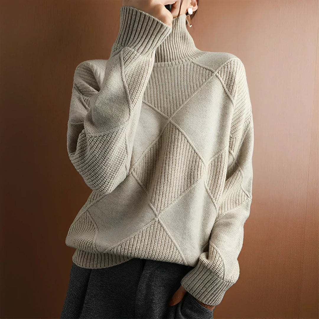 Marcelle | Pull col roulé épais