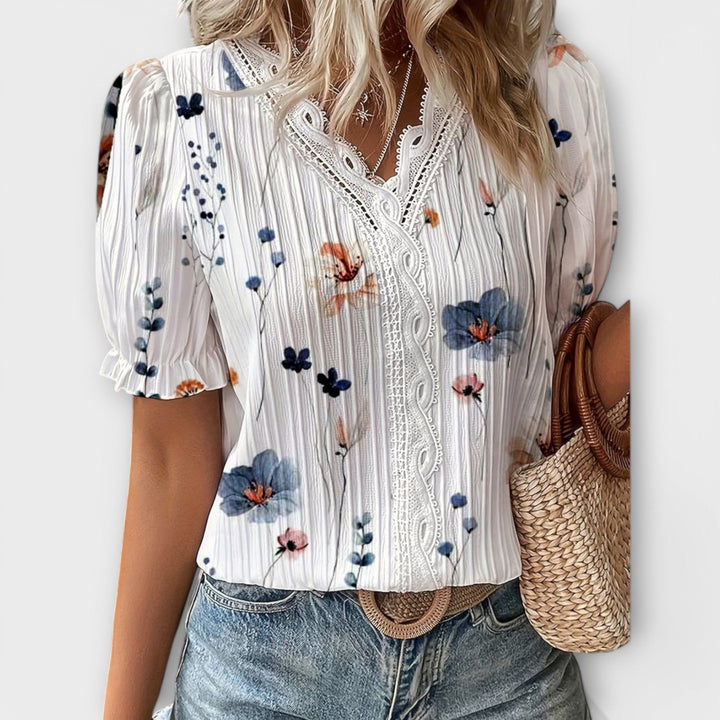 Emily - Blouse à col en V