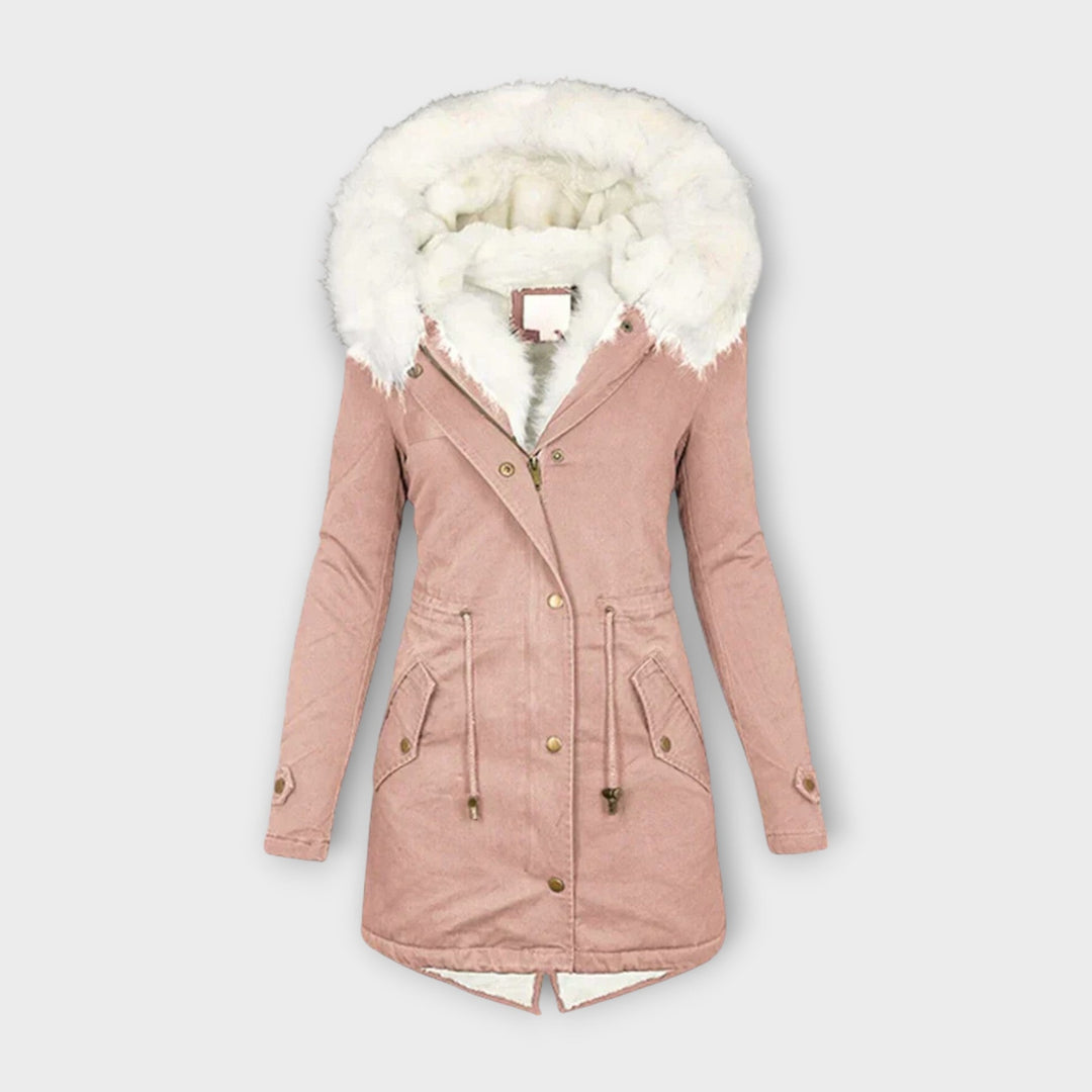 Ivara - Veste d'hiver imperméable et doublée de fourrure