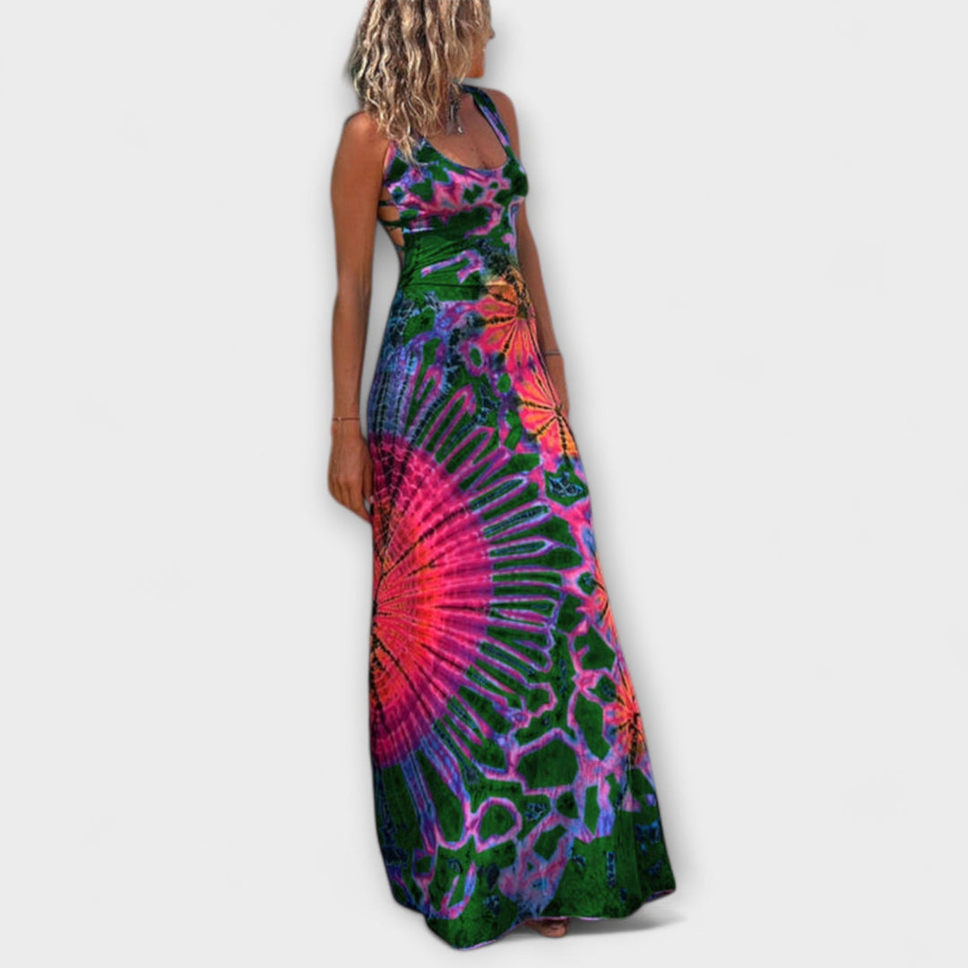 Ronja - La Bamba Imprimé Tie-Dye Maxi Robe