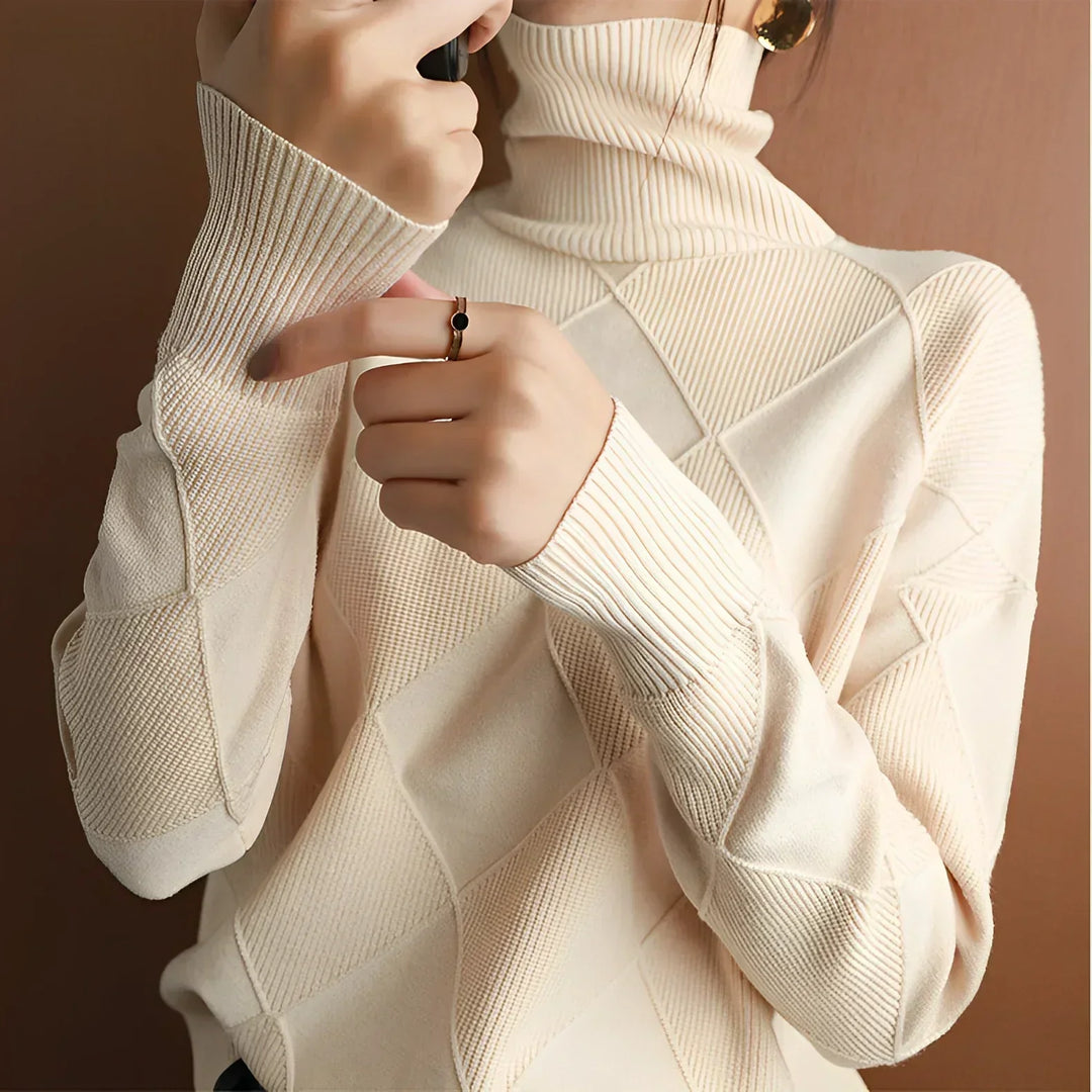 Marcelle | Pull col roulé épais