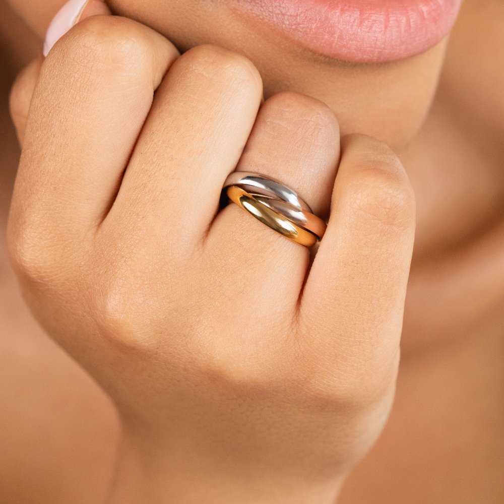 Bague tricolore