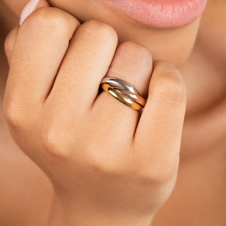Bague tricolore
