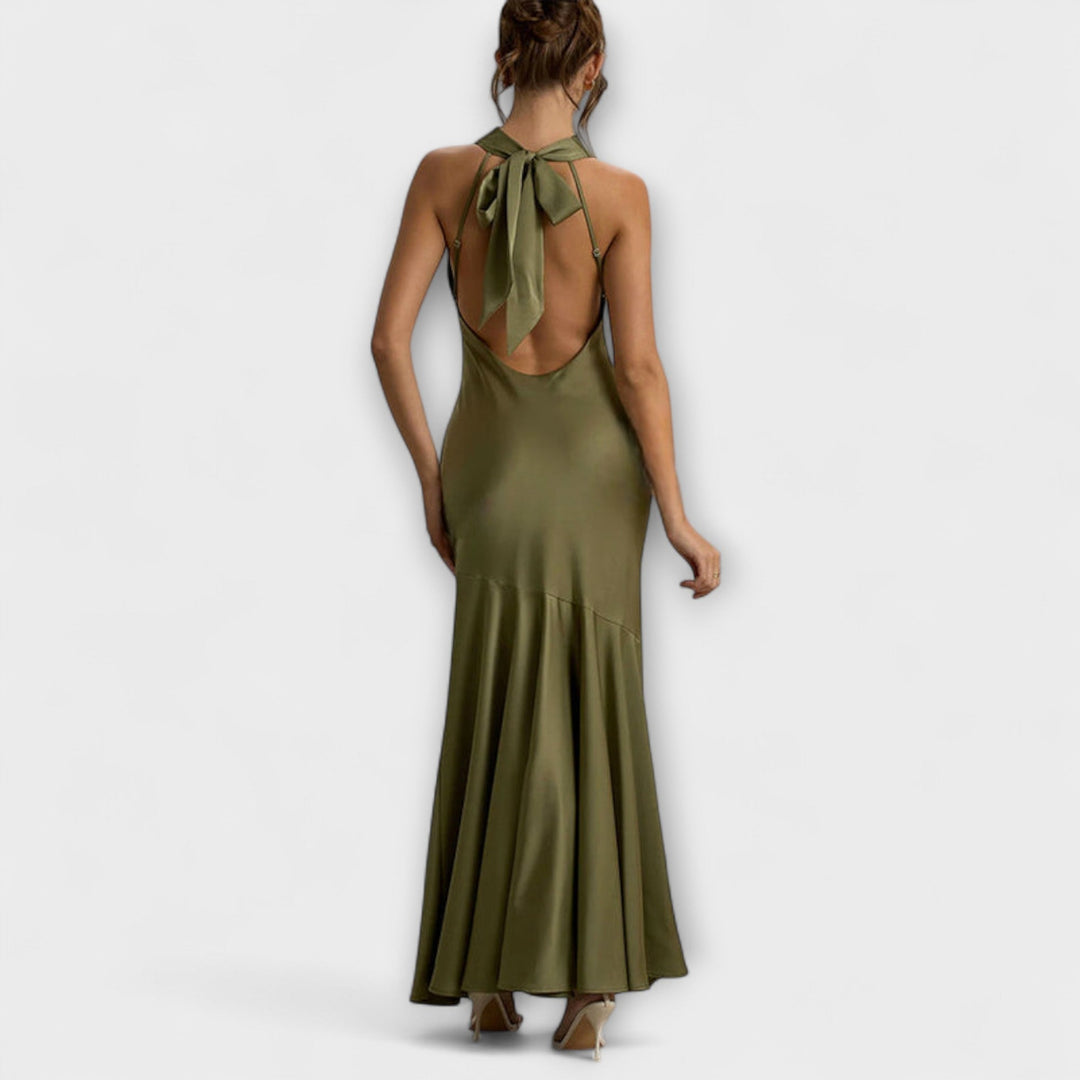 Lennon - Robe maxi élégante en soie