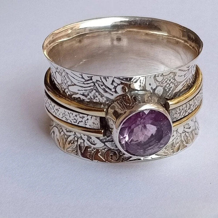 Bague de méditation en cristal bohémien