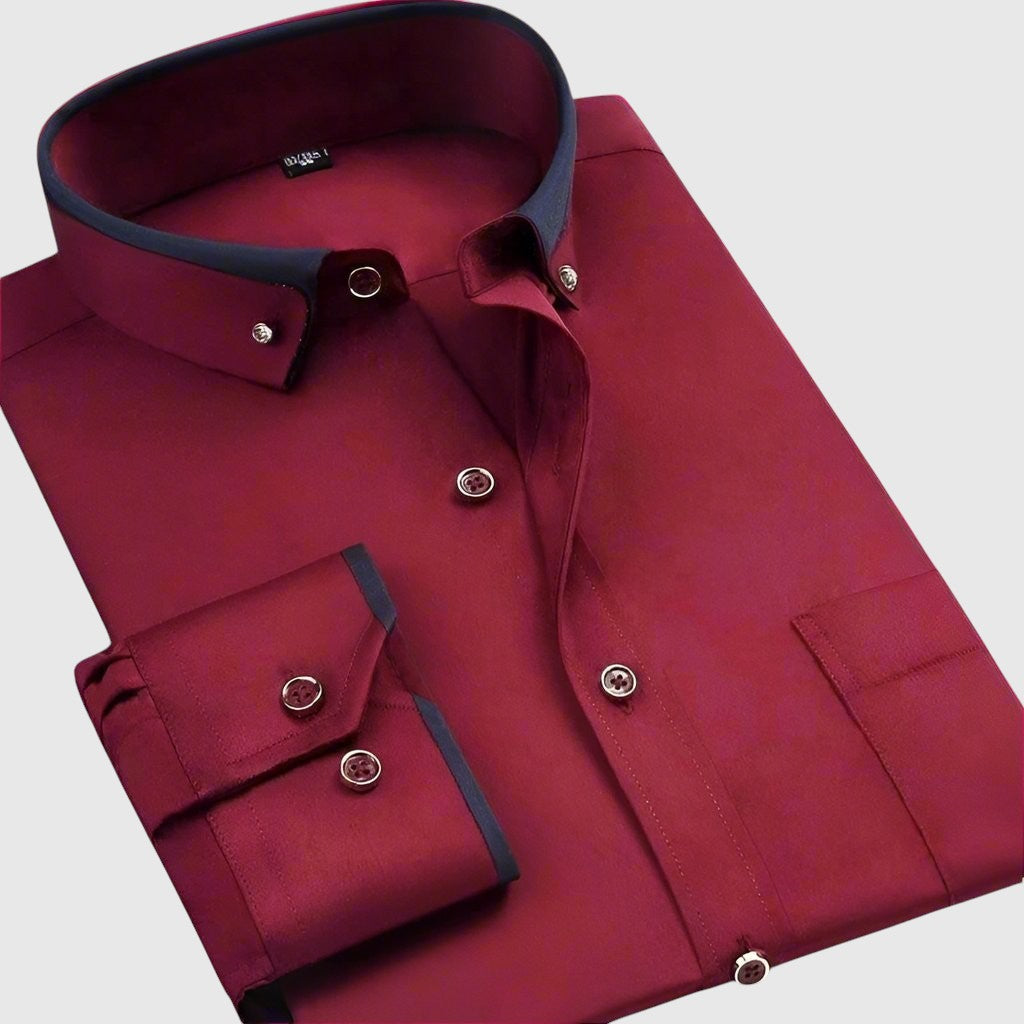 Jan – Chemise pour homme avec des détails contrastés élégants