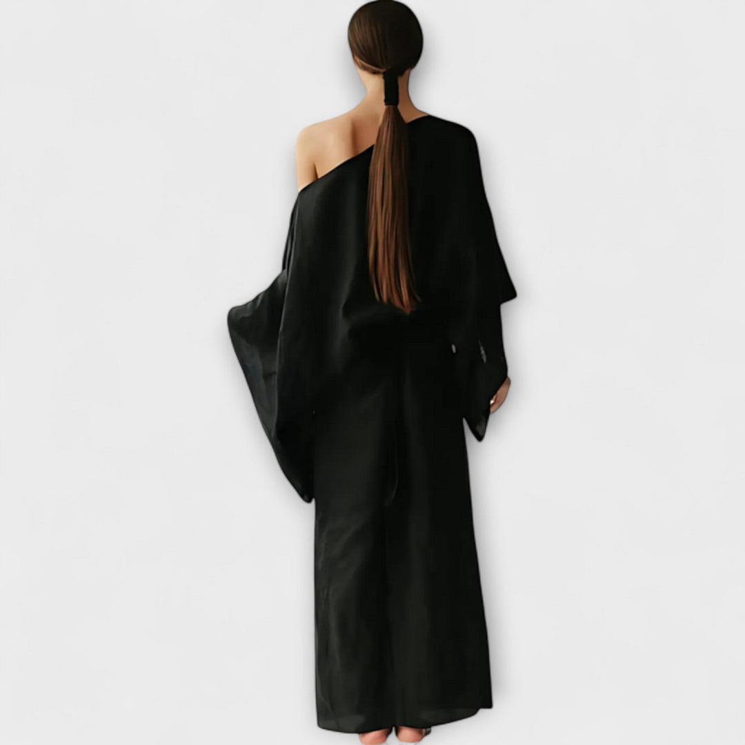 Dana - Robe kimono en lin et coton