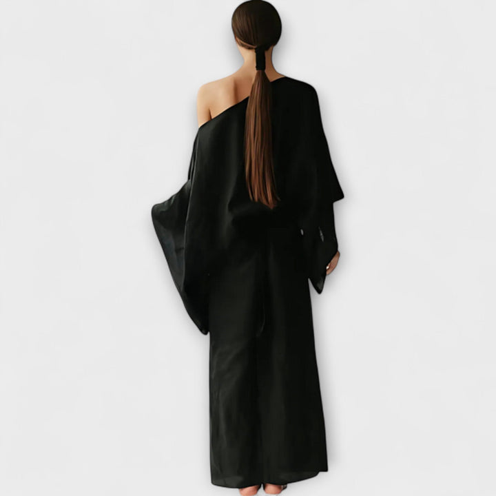 Dana - Robe kimono en lin et coton