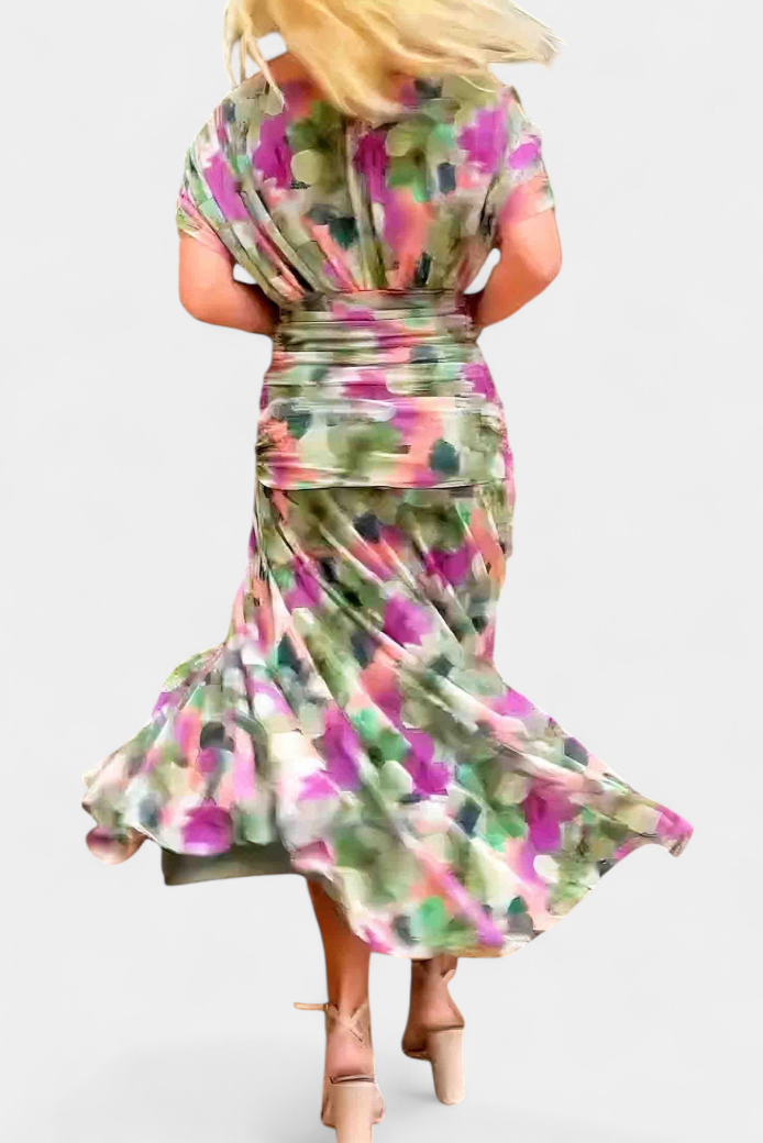 Eryzziah – Robe élégante avec imprimé floral