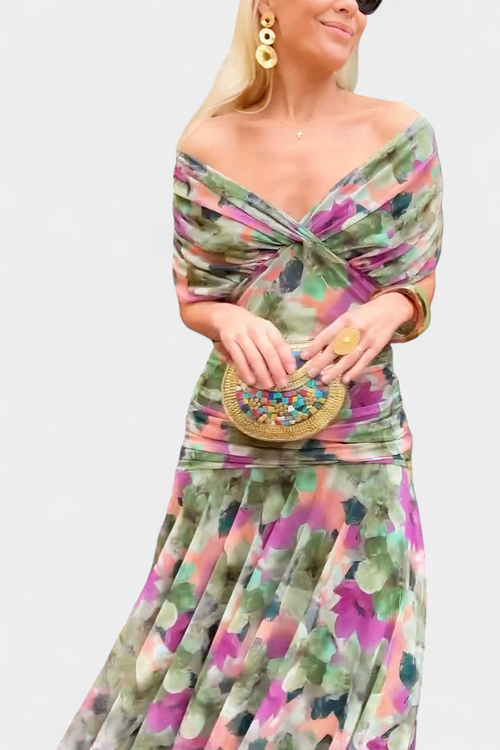 Eryzziah – Robe élégante avec imprimé floral
