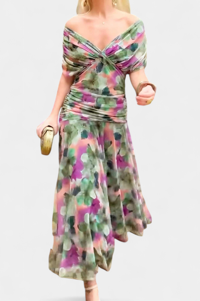 Eryzziah – Robe élégante avec imprimé floral