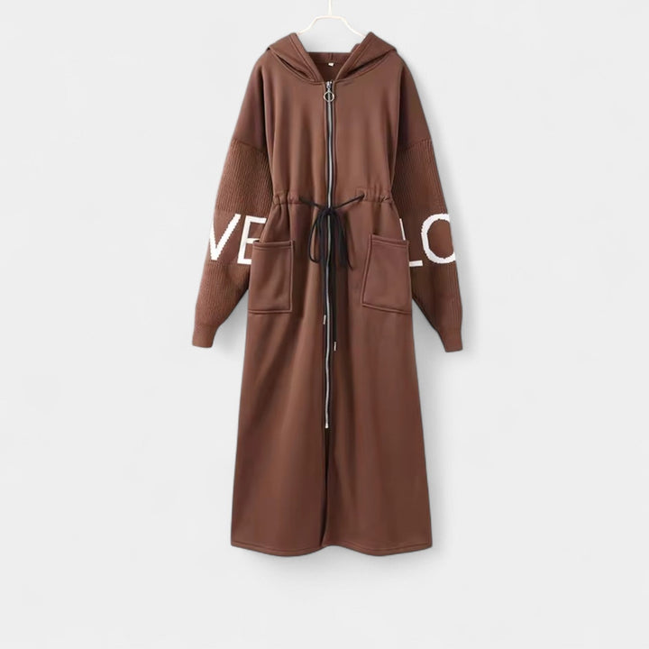 Jana – Cardigan long avec capuche
