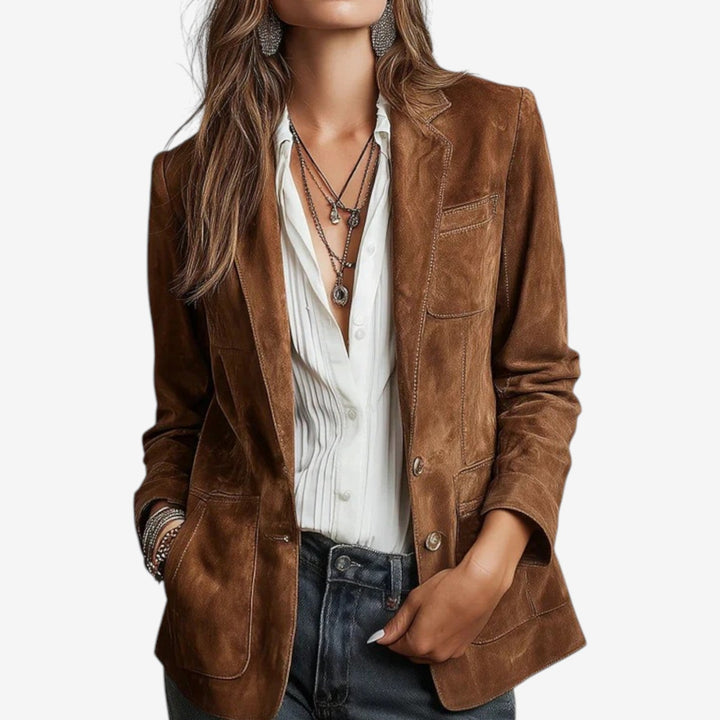 Miruna™ Veste en Suédine