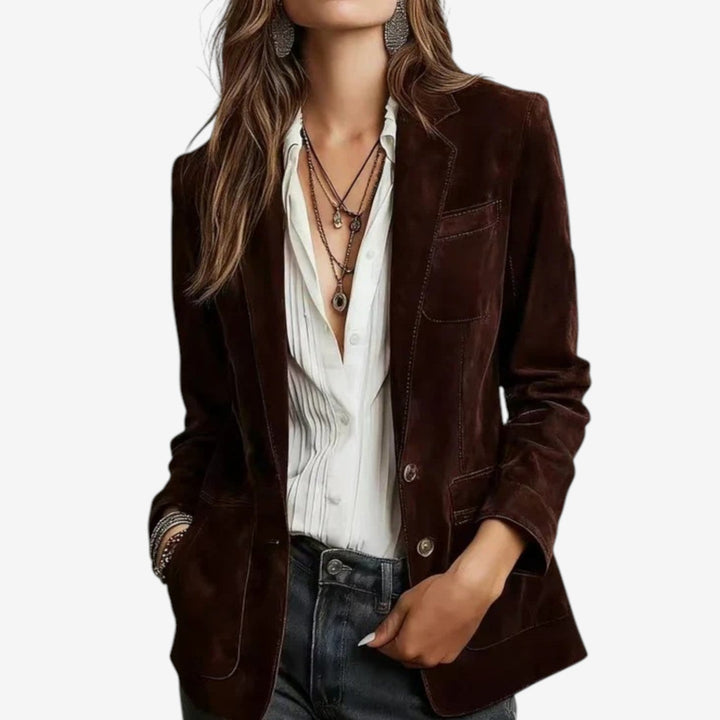 Miruna™ Veste en Suédine