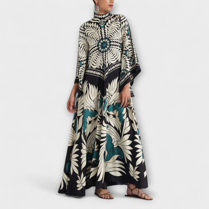 Giselle - Robe Maxi Stylée avec Imprimé Floral