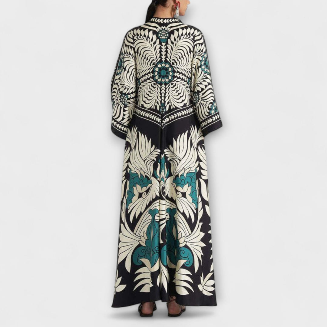 Giselle - Robe Maxi Stylée avec Imprimé Floral