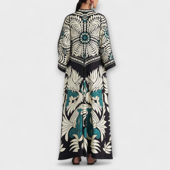Giselle - Robe Maxi Stylée avec Imprimé Floral