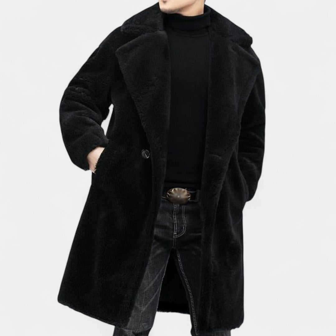 Patrik – Manteau teddy d'hiver avec revers