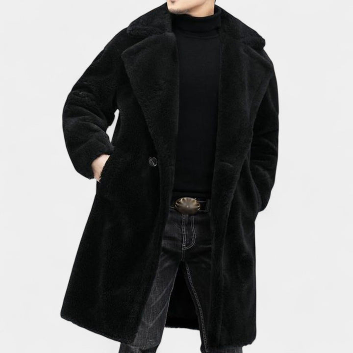 Patrik – Manteau teddy d'hiver avec revers