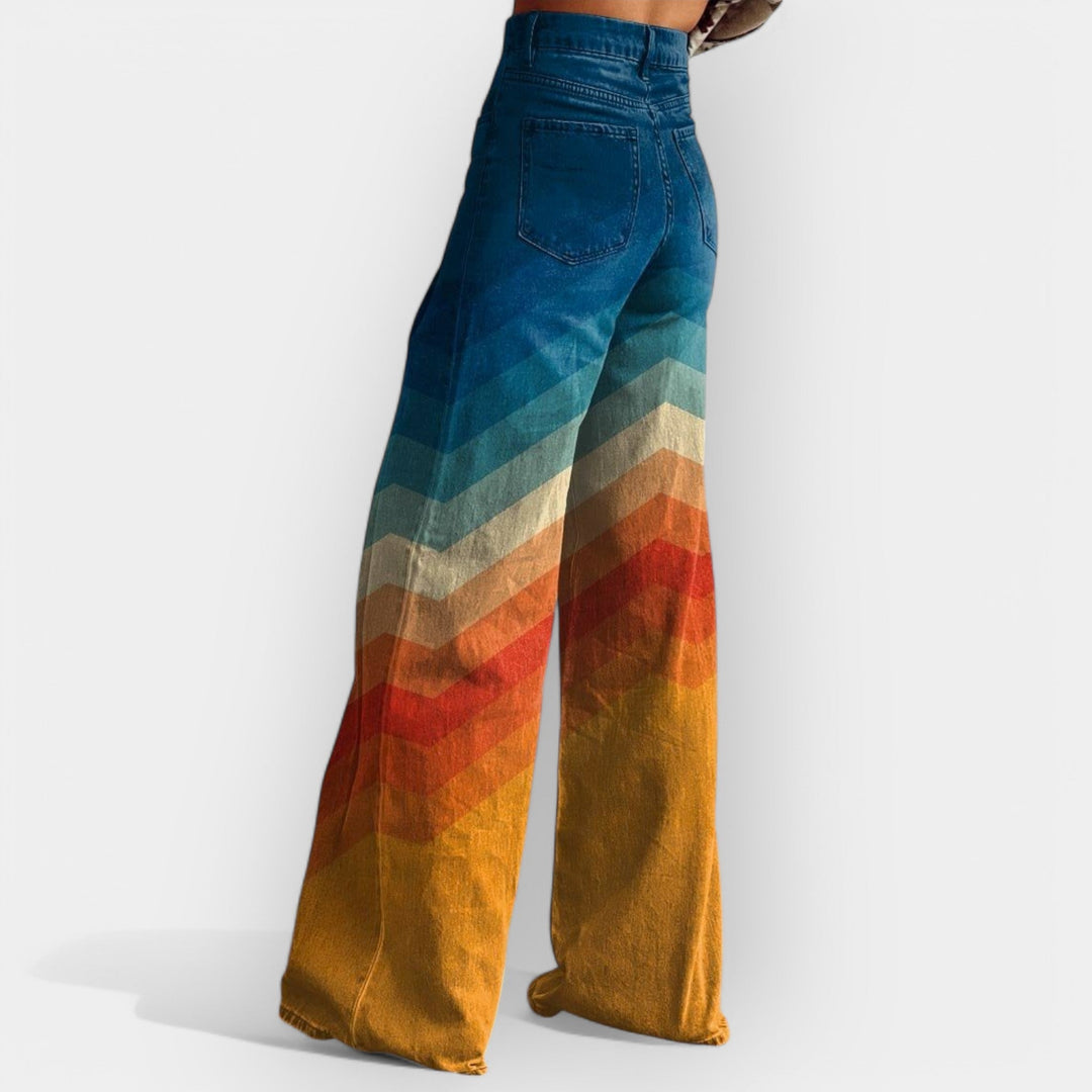 Rozálie - Pantalons évasés hauts