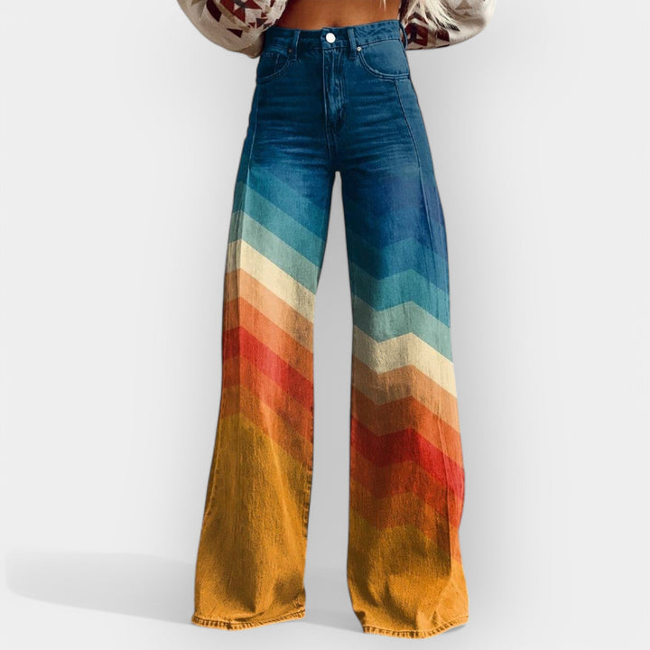 Rozálie - Pantalons évasés hauts
