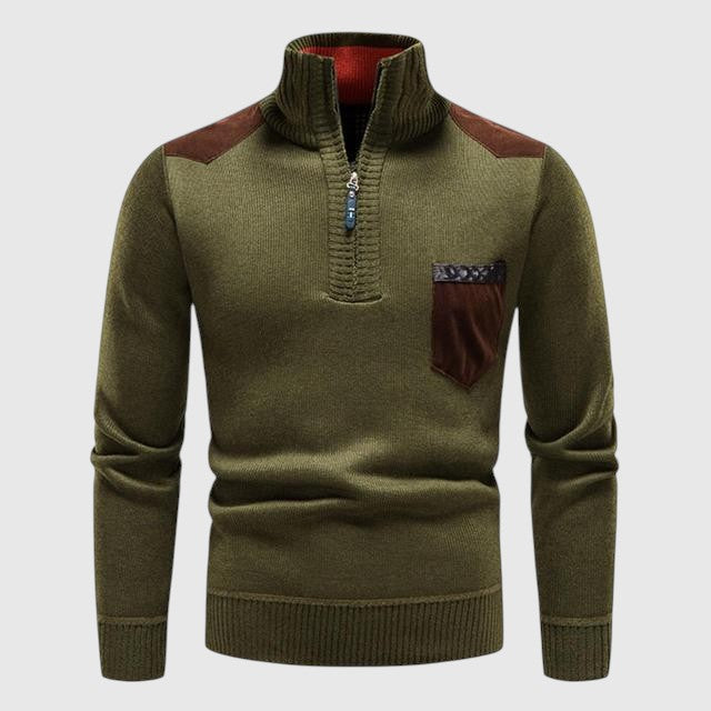 Libuše - Pull en laine avec zip