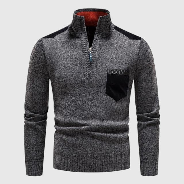 Libuše - Pull en laine avec zip