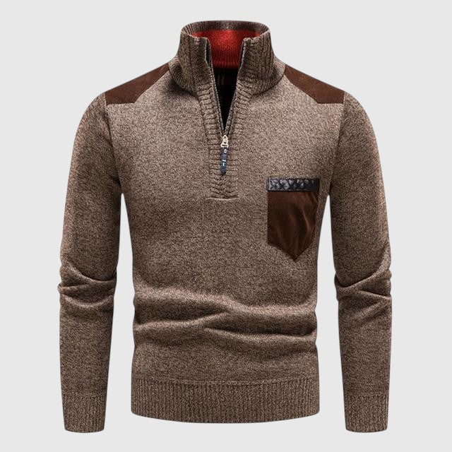 Libuše - Pull en laine avec zip