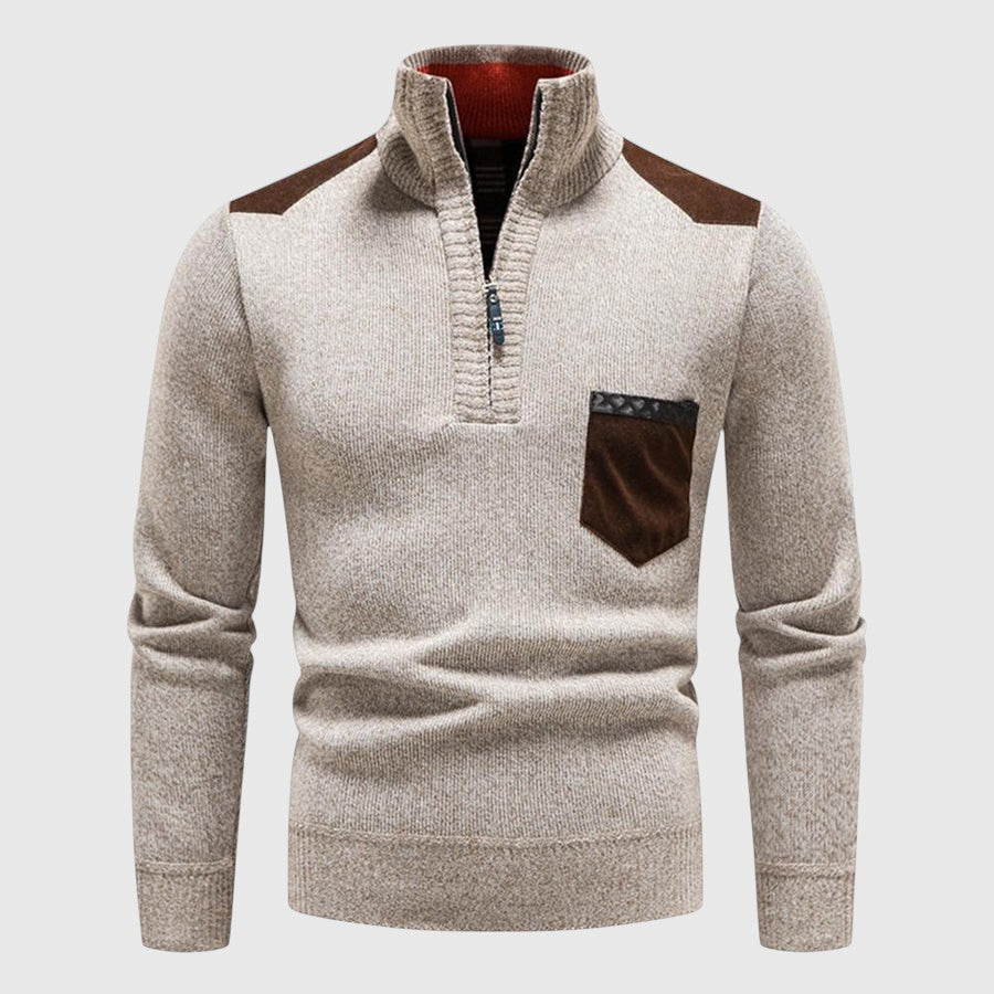 Libuše - Pull en laine avec zip